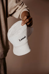 Terry Reversible Bucket Hat - Marshmallow & Beige