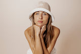 Terry Reversible Bucket Hat - Marshmallow & Beige
