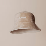 Terry Reversible Bucket Hat - Marshmallow & Beige